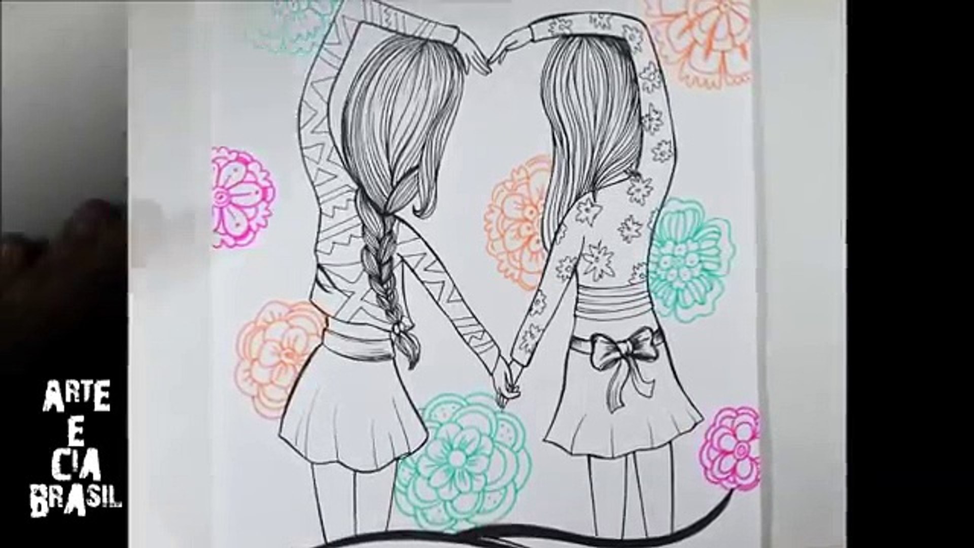 Desenho 14 de BFF (Best Friends Forever) para colorir