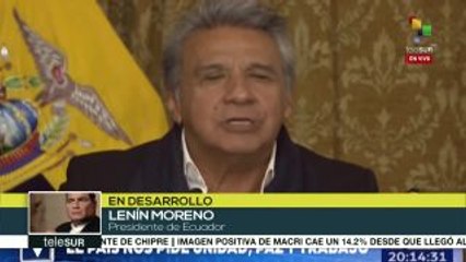 Presidente ecuatoriano pide respetar el triunfo del "Si" en consulta