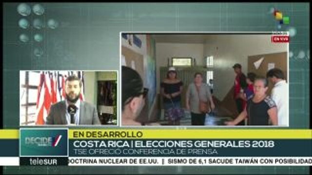 Indica TSE de Costa Rica que comicios marchan con normalidad