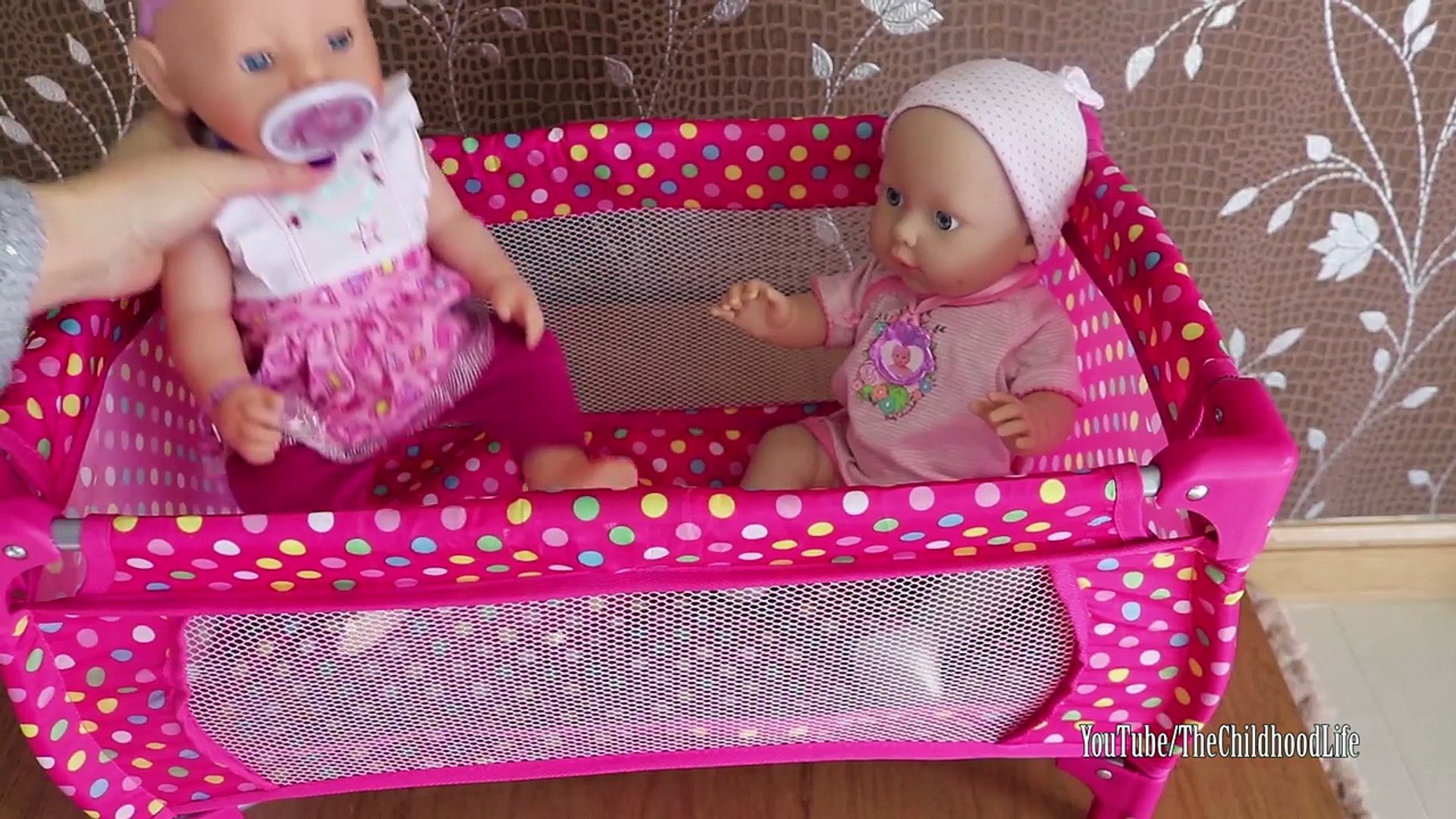 ⁣Baby Dolls Nursery Center Frozen Pram Dimple Playpen Baby Annabell Baby Born Lil Cutesise