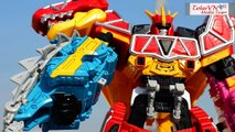 All DX Gattai Zyuden Sentai Kyoryuger new! DX 獣電戦隊キョウリュウジャー! Power Rangers Dino Charge Megazord!