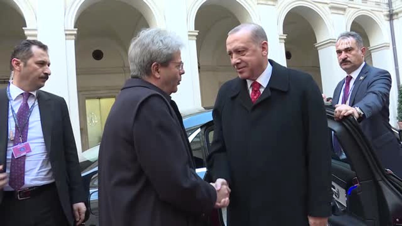 Cumhurbaşkanı Erdoğan, İtalya Başbakanı Gentiloni ile Bir Araya Geldi