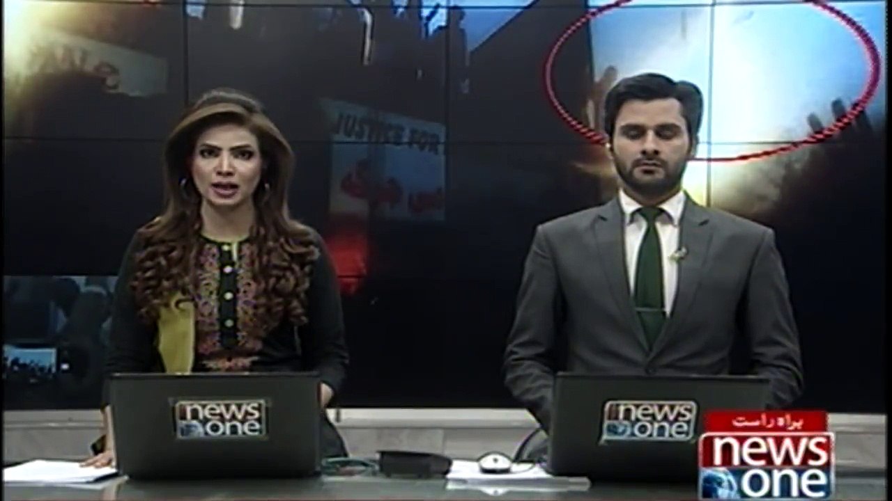 ISLAMABAD Protest outside the press club against the killing of Naqeebullah