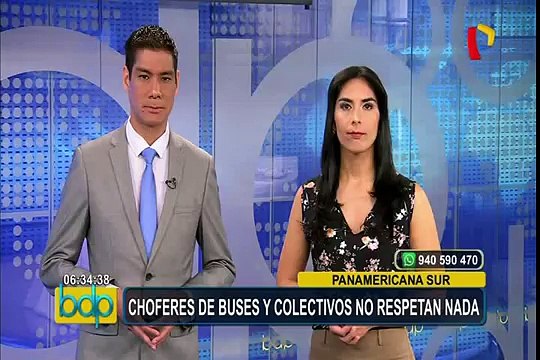 Informalidad en las pistas: buses y colectivos se apoderan de la Panamericana Sur