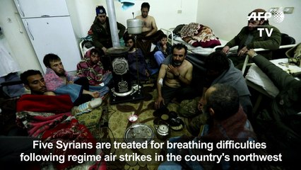 Syrians suffer breathing difficulties after regime strikes