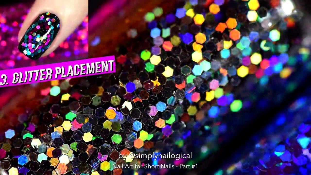 5 Easy Nail Art Designs for SHORT NAILS (Holouals) | PART #1