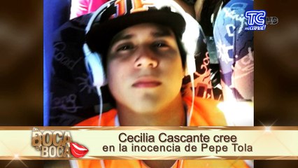 Cecilia Cascante cree en la inocencia de Pepe Tola