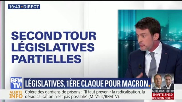 Victoires LR dans les législatives partielles: Il y a de l'impatience , estime Manuel Valls