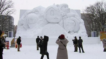 200 creations on display at Japan's biggest snow festival