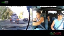 Accidentes en vivo con cámara adentro y afuera del auto
