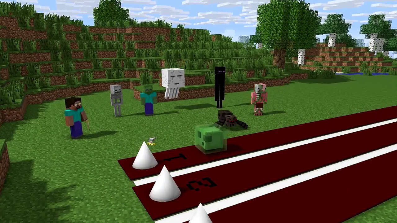 Monster School: Sprinting - Minecraft Animation