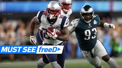 freeD: Aerial view of James White's beastly TD run | Super Bowl LII