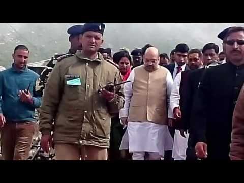 केदरानाथ में पूजा कर बदरीनाथ पहुंचे भाजपा अध्यक्ष अमित शाह