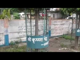 here trees planted with name of god for safty