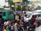 people of kanpur facing heavy traffic jam in city