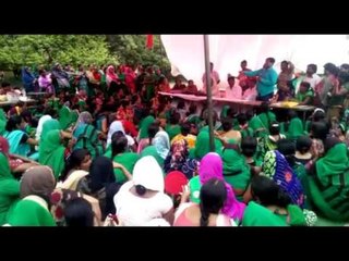 कन्नौज में विधायक की कार के आगे लेटीं आशाएं