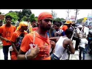 kanvariyan blew the jeep fired cheetah bike on alakhnath temple