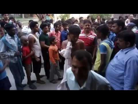 bike thief caught by mob, brutally beaten