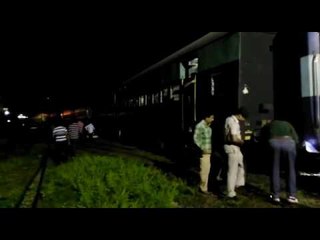 DMU's train engine flywheel landed from track in jamalpur