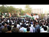 congress workers protest at the rbi office in kanpur