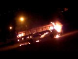 fire in bus in kanpur