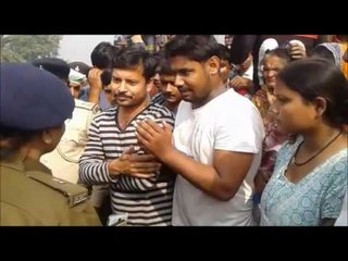 protesters stopped train in supaul