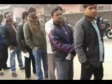 parents are in school queue for admission form in dhanbad