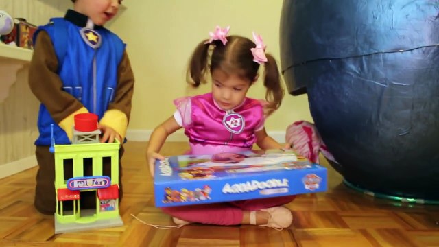 Hatching PAW PATROL GIANT SURPRISE EGGs Toys Opening with Chase Skye Kids Videos by Toypals.tv