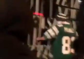 Masked Man Smashes Store Window Amid Philadelphia Celebration