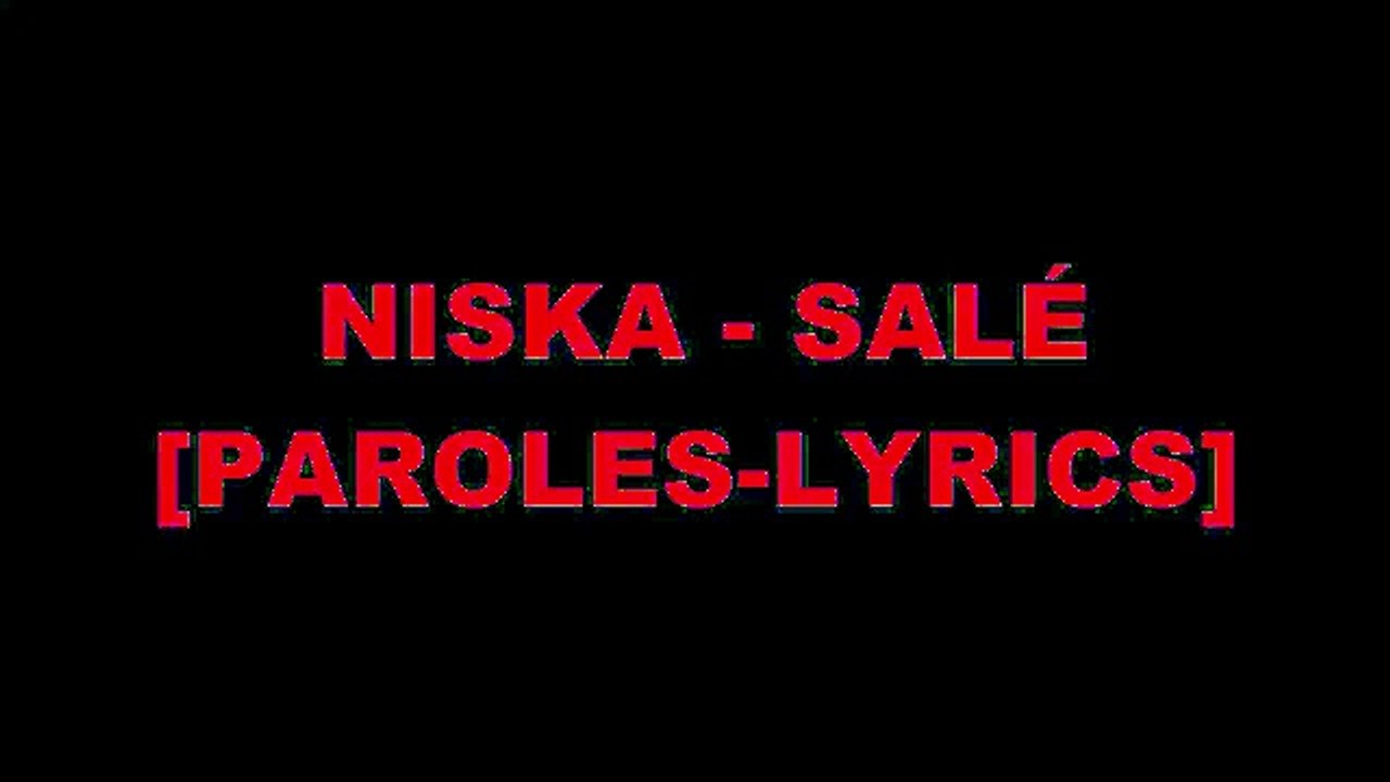 Niska - Salé - Paroles _ Lyrics
