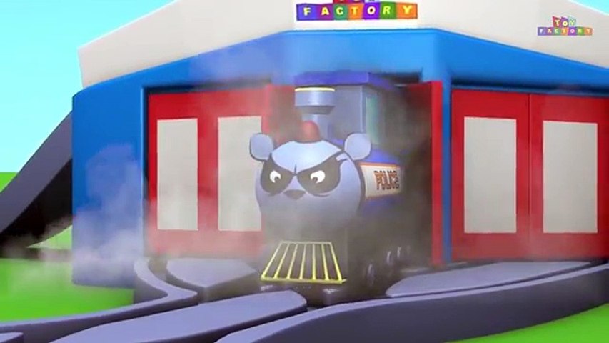 Toy Factory Train Cartoon Trains for Kids choo choo train Santa Cartoon Train train video