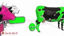 Learn Colors With Surprise Eggs Ice Cream Cows Colors for Children- Colours for Kids