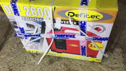Groupe électrogène Défitec Def2600 inverter 2600 W
