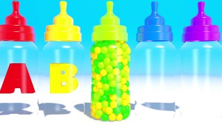 Alphabet for Kids and Children with 3D Milk Bottle