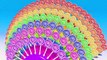 BIG 3D Rainbow pyramid with many Lollipops to Learning Colors for Kids and Children Toddlers