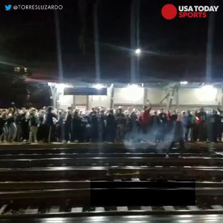 Eagles fans go crazy after winning Super Bowl LII