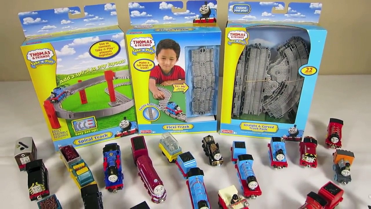 THOMAS AND FRIENDS TRACK PACKS LETS PLAY CAITLIN EDWARD TOBY PERCY