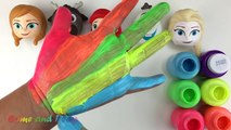 Vücut boyası Parmak aile Kreş Rhymes Disney Dondurulmuş Renkleri Öğrenin Eğlence Çocuklar Şarkı