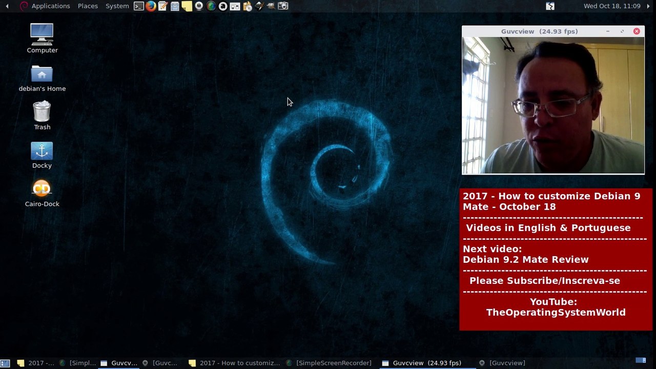 2017 - How to customize Debian 9 Mate - October 18