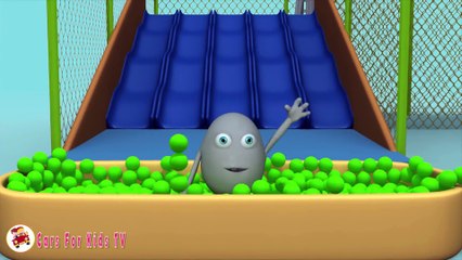 Learn Colors with  Surprise Eggs Balls For Children Indoor Playground Family Fun Play Area