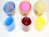 Learn Colors with Kinetic Sand Ice Cream Bowls & Juices for Children , Kids & Toddlers