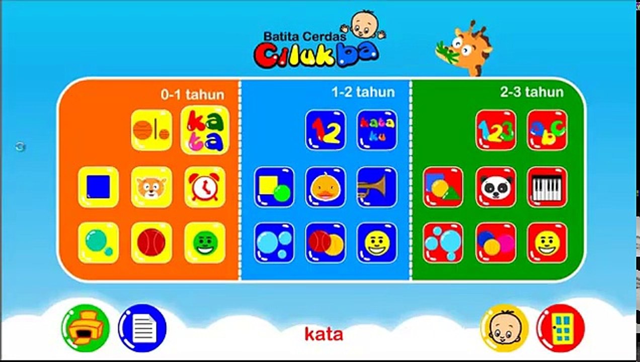 Mengenal Huruf, Angka, Warna, Bentuk dengan Batita Cerdas Cilukba