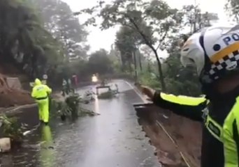 Police Assess Damage After Deadly Landslide Hits Bogor