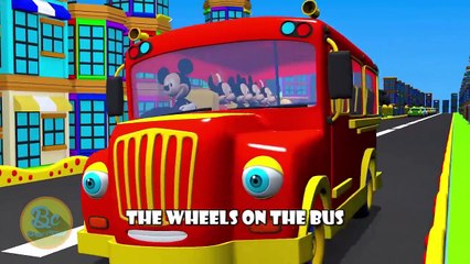 Mickey Mouse Clubhouse Wheels On The Bus | Nursery Rhymes | 3D Animation In HD From Binggo Channel