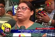 La Victoria: hombres disfrazados de constructores civiles asaltan banco en Gamarra