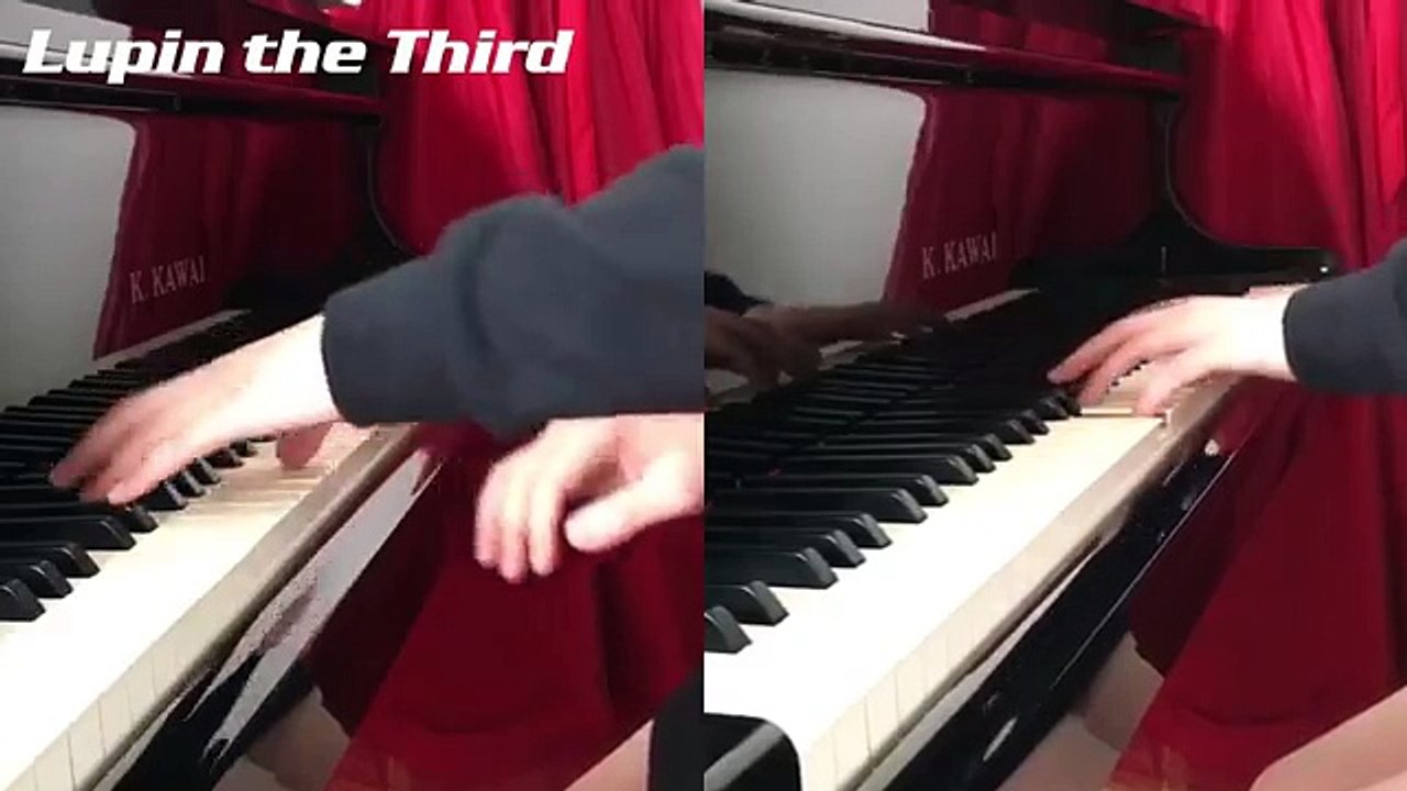 アニメ ルパン三世のテーマ ピアノ 1人de連弾 弾いてみた