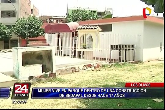 Los Olivos: mujer vive en una caseta de Sedapal desde hace 17 años