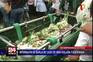 Internauta de burla de caso de niña violada y asesinada