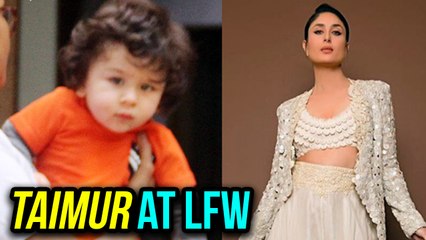Taimur Ali Khan SPOTTED at Lakme Fashion Week 2018