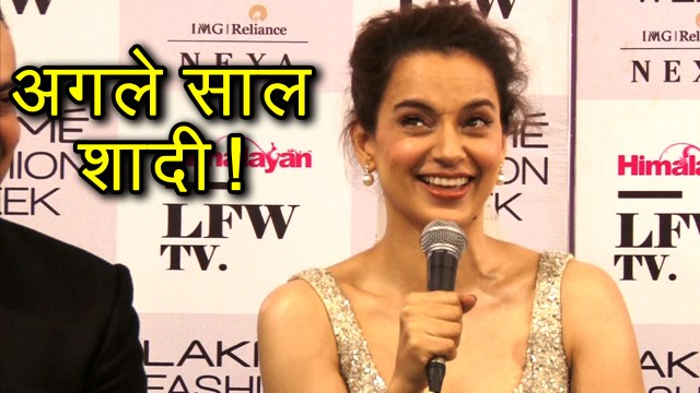 Kangana Ranaut Talk About Karan Johar, WEDDING At Lakme Fashion Week 2018